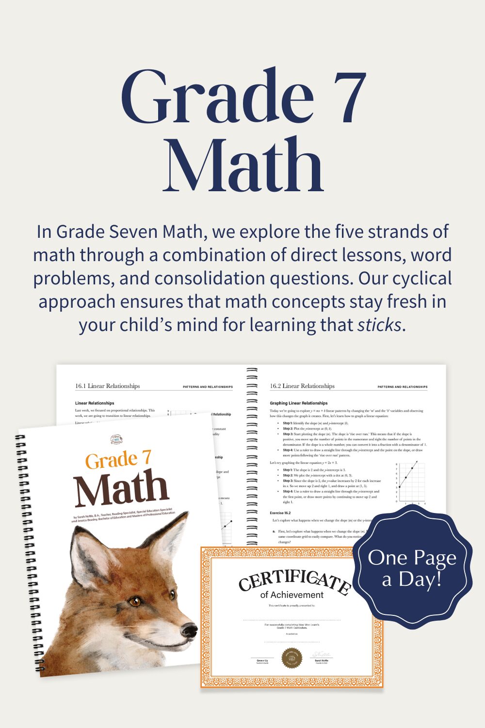 Grade Seven Math Curriculum