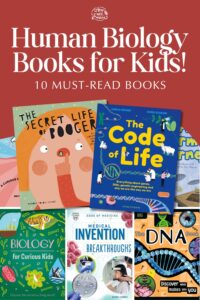 Covers of various Human Biology Books for Kids