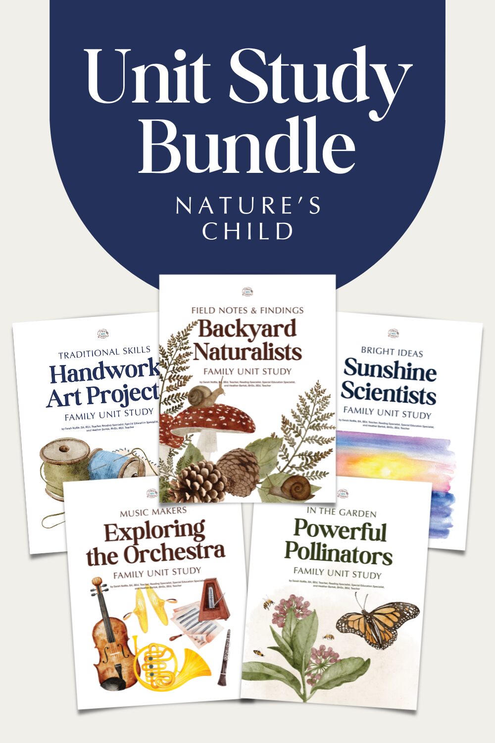 Nature's Child Unit Study Bundle Cover Pages