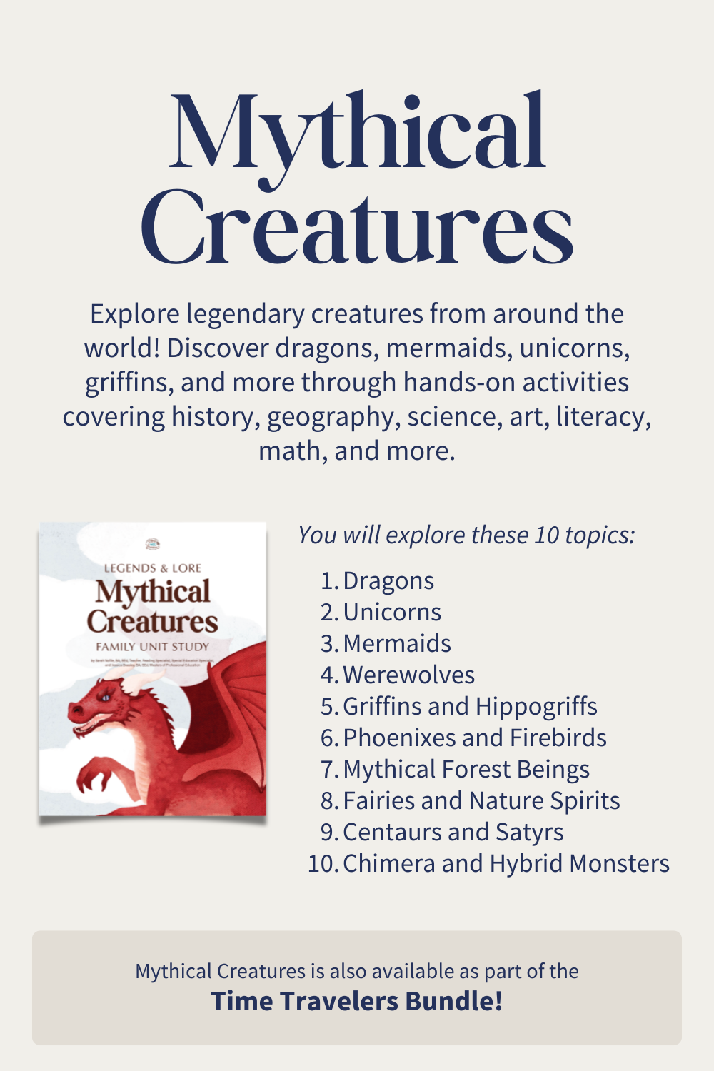 Mythical Creatures Family Unit Study