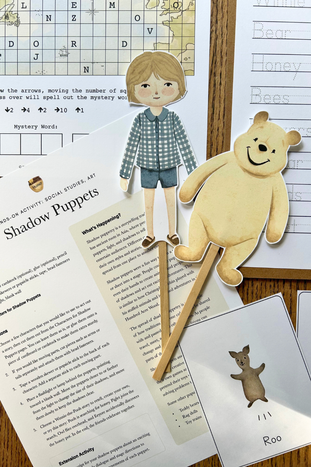 Shadow Puppets from Winnie's Story