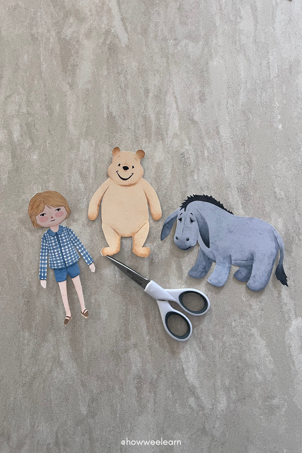 Cut out the puppets
