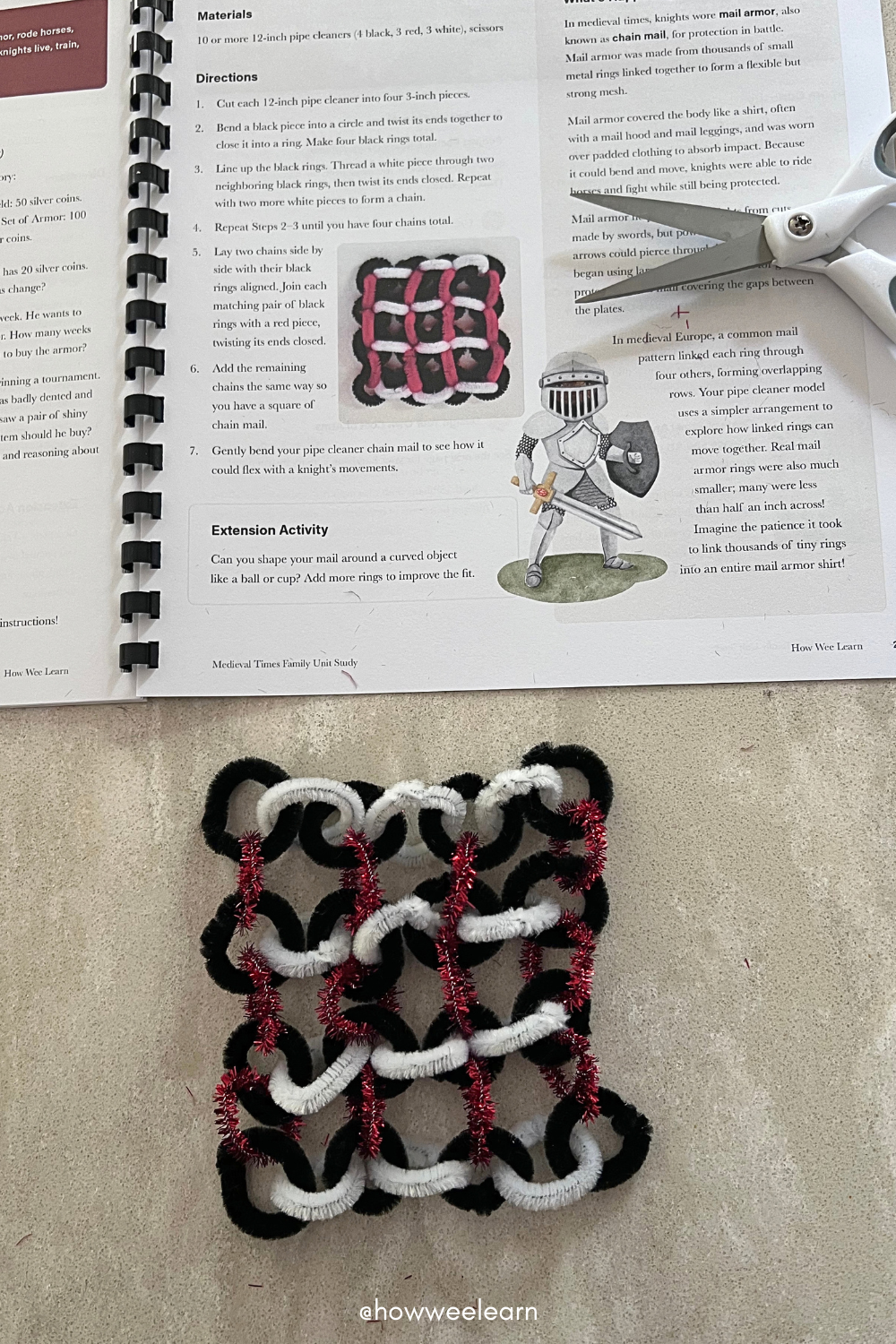 Finished Chain Mail Activity